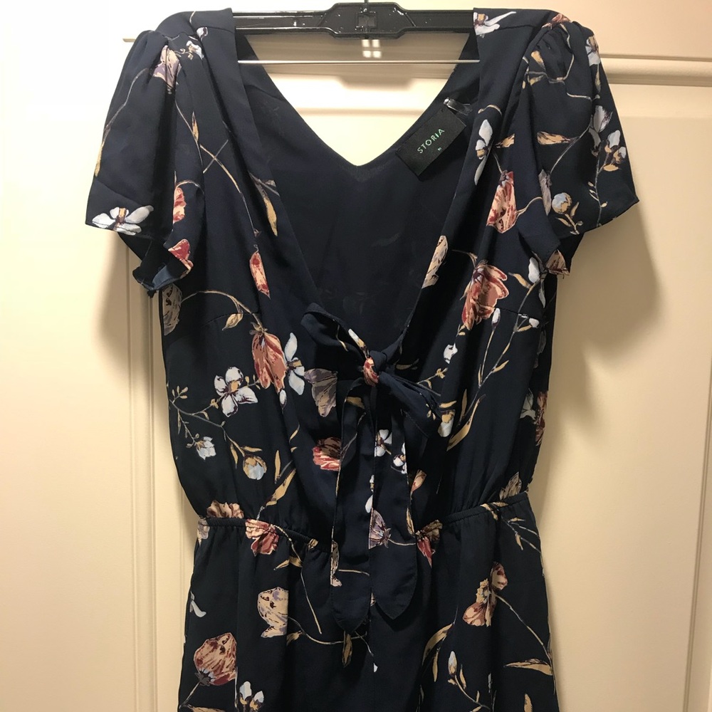 Flower print romper